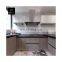 Customized Black Matt Modern European Ready Assemble Modular Island Designs Flat Pack Set Furniture Kitchen Cabinets