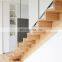 42MM Thick Chestnut butted treads and risers staircase