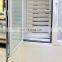 office white aluminum frame casement privacy blinds inside glass window with louver