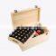 Pine Wood 2 layers Essential Oil Box with 66 compariments