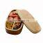 Natural oak Japanese style lunch box single layer elliptical environmental protection kitchen supplies