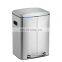Office Kitchen Hotel 24L Recycle Bin Stainless Steel  Recycle Bins 2 Compartments Outdoor Recycled Trash Bin