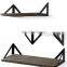 Heavy duty Metal Floating Hanging Bracket Wall Mounted Shelf Brackets