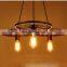 Vintage LED Hanging Light Good Quality Decor Wheel Pendant Lamp Retro Edison LED Filament Lamp For Living Room Restaurant