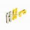 Hot Sell Metal Letter  Buckle Customise  Shiny Color lettere Buckle For Handbag And Dog Collar