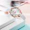 SHENGKE Lovely Lady Watch Diazzling Diamond And Love Heart Index Dial Soft Leather Band Japanese Quartz Movement K8049