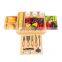 Eco-Friendly Cheap Bamboo Cheese And Knife Set Board Set With Slide-Out Drawer Charcuterie Platter