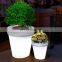 Hotel Shopping Mall Creative Garden Resin Light Large Illuminated Lit Planter LED Flower Pots