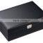 Carbon Fiber Pattern Solid Top Watch Case Display Storage box Chest Holds 10 Watches With Squeezable Removable Pillows