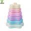 Hot Sale Christmas tree silicone Stacking toy montessori Educational blocks & model building toys Stacker Toys