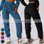 New Fashion Casual Loose Fitting Sports Workout Trousers Custom Logo Jogger Pants Fleece Warmth Sweatpants For Women