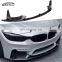F80 F82 M3 M4 Labio delantero, Labio del parachoques delantero, Separador delantero estilo MP de alta calidad en fibra de carbono para BMW F80 F82 M3 M4