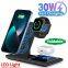 Multifunctional 5 in 1 Portable Foldable Wireless Charger 15W Magnetic Wireless Charging Stand for Apple 12 13 14 15 Pro Max