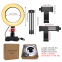 Dimmable Fashion Led Circle 6 Inch Circle Photography Lighting 3 Colour Led Ring Light With Phone Stand