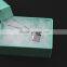 Yiwu wholesale market popular beautiful silver plated box chain jewelry chic square pendant necklace for girls