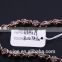 2015 new style brass link chain & new gold jewellery long fashion chain & coffee gold plated link chain