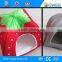 Strawberry shaped colorful strawberry pet beds
