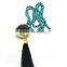NE2285 Fashion knotted druzy black tassel necklace,