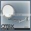 wall hanging two sides brass square dressing shaving magnifier mirror