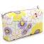 Spring 2016 ladybug flower printing eco beauty cosmetic bag with zipper