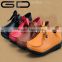 GD red leather lace step-in cheap shoes made in china