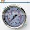 All 304/316 stainless steel steam pressure gauge fuel pressure gauge