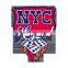 "NYC" Dice Hotfix Transfer Printing Foil Colorful for Clothes