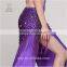 High Fashion Rose Red Crochet Belly Dance Hip Scarf With Sequin