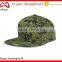 Classic Digital Camo Flat Bill Hat 100% Cotton Twill Simple Army Snapback Cap