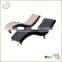 KD swimming pool poly wicker sun lounger for outdoor rattan sunbed