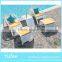 Rattan beach sun bathing chair