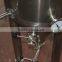 large draft commercial beer brewing equipment with stainless steel butterfly valve