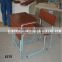 china cheap classroom furniture metal study desk/school student desk and chair