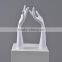 elegant white fiberglass mannequin hand for jewelry display