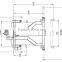 single post of setteled and hydraulic lift with manual single side lock release systerm