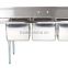 3 Three Bowl Commercial Stainless Steel Compartment Sink with Single Drainboard                        
                                                Quality Choice