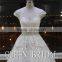 New Arrive Cap Sleeve Appliqued Lace Sequins Beaded Waist Long Train Wholesale Wedding Dresses