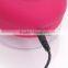 Waterproof Mini Bluetooth Speaker With Suction Cup Rose Red