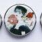 2015 hot sales double side round plastic mini compact pocket mirror,MF201