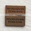 Custom imitation leather brand label hangtag for travelling backpack bags