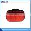 Roadway safety mini using red flashing led tail warning lights for traffic