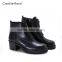 carolie rossi zipper rubber boots half army dms boots