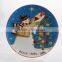 Factory directly supply christmas decorative porcelain charger plates