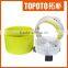stainless steel basket microfiber magic spin mop and bucket