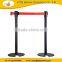 crowd control barrier with sign board sports field crowd control retractable barrier stanchion