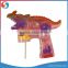 Hotsale B/O Trasparent Light up Dinosaur Bubble Gun Toys With Light and Music