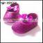 Gold Silver Soft Sole Bow Strap Baby Glitter Shoes