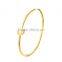 Roman Number Bangle Stainless Steel Luxury Bracelet Women Jewelry
