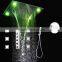 rainfall waterfall led shower system multi function led rain shower , hand shower and body shower jet led bath set