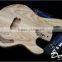 Diy High Quality Ash Wood Unfinished Electric Bass Guitar Kits 4 Strings